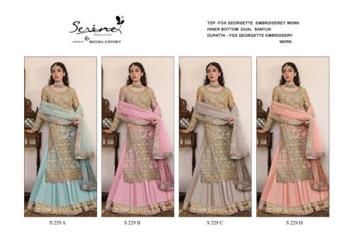Serene S 229 A D Georgette Salwar Suit Catalog 4 Pcs 17 510x340 - Serene S 229 A-D Georgette Salwar Suit Catalog 4 Pcs