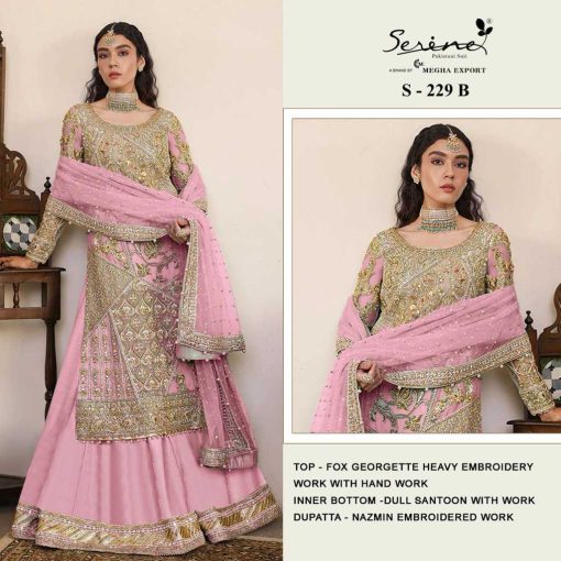 Serene S 229 A D Georgette Salwar Suit Catalog 4 Pcs 2 510x510 - Serene S 229 A-D Georgette Salwar Suit Catalog 4 Pcs