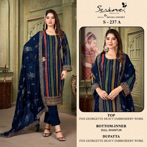 Serene S 237 A D Georgette Salwar Suit Catalog 4 Pcs 1 510x510 - Serene S 237 A-D Georgette Salwar Suit Catalog 4 Pcs