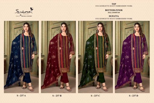 Serene S 237 A D Georgette Salwar Suit Catalog 4 Pcs 17 510x340 - Serene S 237 A-D Georgette Salwar Suit Catalog 4 Pcs