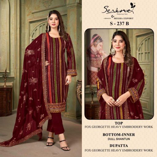 Serene S 237 A D Georgette Salwar Suit Catalog 4 Pcs 2 510x510 - Serene S 237 A-D Georgette Salwar Suit Catalog 4 Pcs