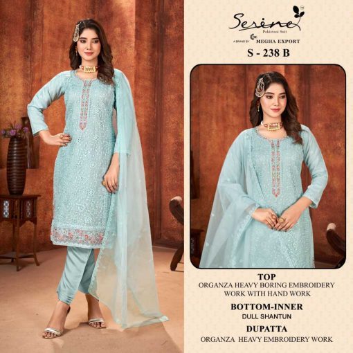 Serene S 238 A D Organza Salwar Suit Catalog 4 Pcs 2 510x510 - Serene S 238 A-D Organza Salwar Suit Catalog 4 Pcs