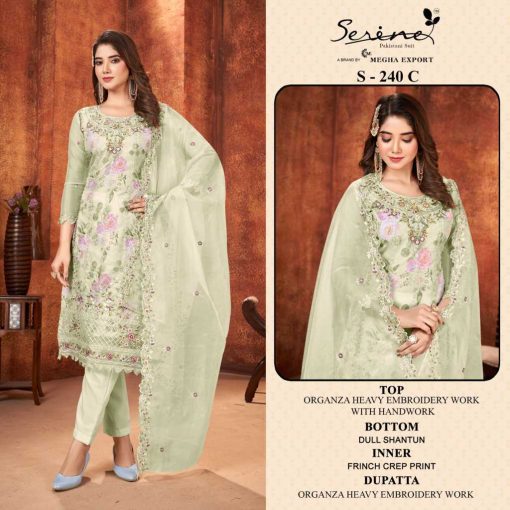 Serene S 240 A D Organza Salwar Suit Catalog 4 Pcs 4 510x510 - Serene S 240 A-D Organza Salwar Suit Catalog 4 Pcs