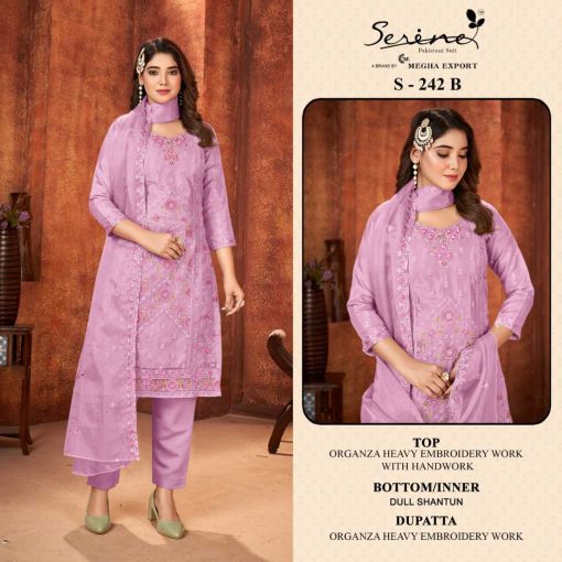 Serene S 242 A D Organza Salwar Suit Catalog 4 Pcs 2 510x510 - Serene S 242 A-D Organza Salwar Suit Catalog 4 Pcs