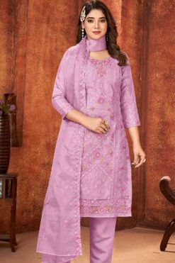 Serene S 242 A-D Organza Salwar Suit Catalog 4 Pcs