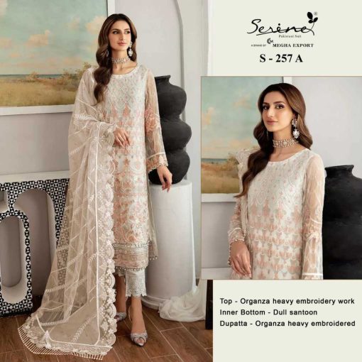 Serene S 257 A D Organza Salwar Suit Catalog 4 Pcs 1 1 510x510 - Serene S 257 A-D Organza Salwar Suit Catalog 4 Pcs