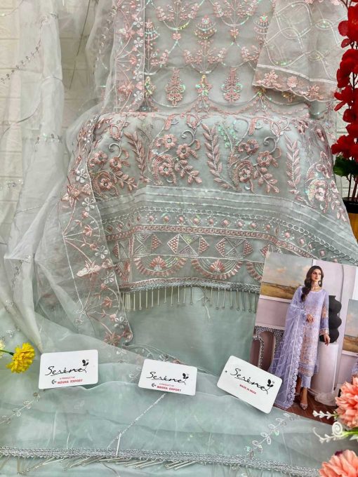 Serene S 257 A D Organza Salwar Suit Catalog 4 Pcs 14 1 510x680 - Serene S 257 A-D Organza Salwar Suit Catalog 4 Pcs