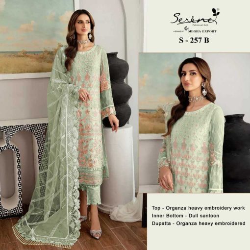 Serene S 257 A D Organza Salwar Suit Catalog 4 Pcs 2 1 510x510 - Serene S 257 A-D Organza Salwar Suit Catalog 4 Pcs