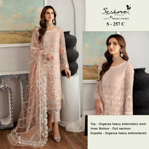 Serene S 257 A D Organza Salwar Suit Catalog 4 Pcs 3 1 510x510 - Serene S 257 A-D Organza Salwar Suit Catalog 4 Pcs