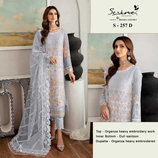 Serene S 257 A D Organza Salwar Suit Catalog 4 Pcs 4 1 510x510 - Serene S 257 A-D Organza Salwar Suit Catalog 4 Pcs