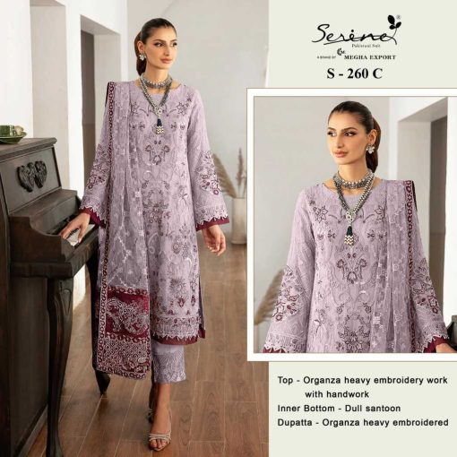 Serene S 260 A D Organza Salwar Suit Catalog 4 Pcs 2 510x510 - Serene S 260 A-D Organza Salwar Suit Catalog 4 Pcs