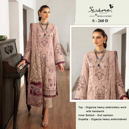 Serene S 260 A D Organza Salwar Suit Catalog 4 Pcs 4 510x510 - Serene S 260 A-D Organza Salwar Suit Catalog 4 Pcs