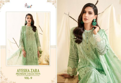Shree Fabs Ayesha Zara Premium Collection Vol 9 Cotton Chiffon Salwar Suit Catalog 6 Pcs 2 510x351 - Shree Fabs Ayesha Zara Premium Collection Vol 9 Cotton Chiffon Salwar Suit Catalog 6 Pcs