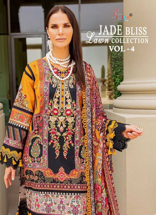 Shree Fabs Jade Bliss Lawn Collection Vol 4 Cotton Chiffon Salwar Suit Catalog 4 Pcs 1 510x701 - Shree Fabs Jade Bliss Lawn Collection Vol 4 Cotton Chiffon Salwar Suit Catalog 4 Pcs