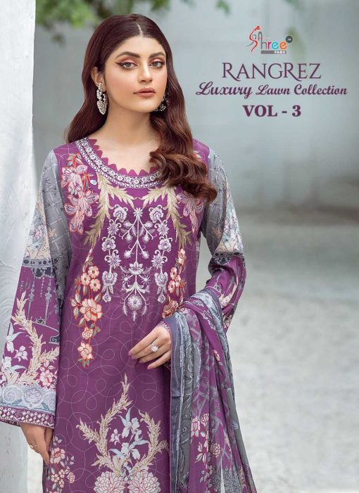 Shree Fabs Rangrez Luxury Lawn Collection Vol 3 Chiffon Cotton Salwar Suit Catalog 4 Pcs 1 510x701 - Shree Fabs Rangrez Luxury Lawn Collection Vol 3 Chiffon Cotton Salwar Suit Catalog 4 Pcs