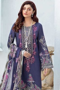 Shree Fabs Rangrez Luxury Lawn Collection Vol 3 Chiffon Cotton Salwar Suit Catalog 4 Pcs