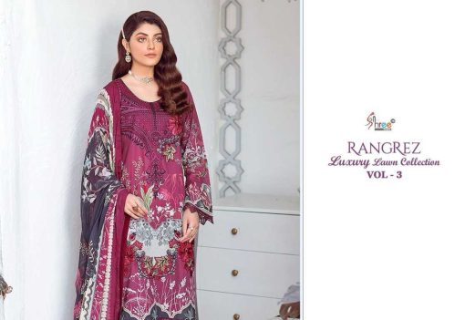 Shree Fabs Rangrez Luxury Lawn Collection Vol 3 Chiffon Cotton Salwar Suit Catalog 4 Pcs 5 510x351 - Shree Fabs Rangrez Luxury Lawn Collection Vol 3 Chiffon Cotton Salwar Suit Catalog 4 Pcs