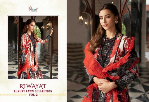 Shree Fabs Riwayat Luxury Lawn Collection Vol 2 Chiffon Cotton Salwar Suit Catalog 7 Pcs 10 510x351 - Shree Fabs Riwayat Luxury Lawn Collection Vol 2 Chiffon Cotton Salwar Suit Catalog 7 Pcs