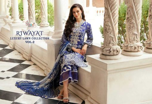 Shree Fabs Riwayat Luxury Lawn Collection Vol 2 Chiffon Cotton Salwar Suit Catalog 7 Pcs 12 510x351 - Shree Fabs Riwayat Luxury Lawn Collection Vol 2 Chiffon Cotton Salwar Suit Catalog 7 Pcs