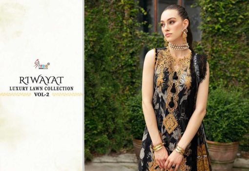 Shree Fabs Riwayat Luxury Lawn Collection Vol 2 Chiffon Cotton Salwar Suit Catalog 7 Pcs 14 510x351 - Shree Fabs Riwayat Luxury Lawn Collection Vol 2 Chiffon Cotton Salwar Suit Catalog 7 Pcs