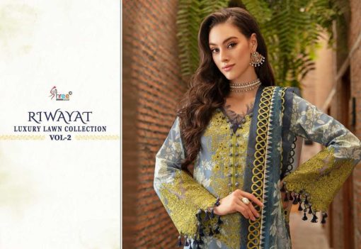 Shree Fabs Riwayat Luxury Lawn Collection Vol 2 Chiffon Cotton Salwar Suit Catalog 7 Pcs 4 510x351 - Shree Fabs Riwayat Luxury Lawn Collection Vol 2 Chiffon Cotton Salwar Suit Catalog 7 Pcs