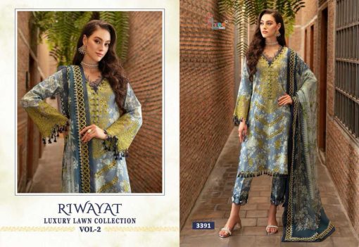 Shree Fabs Riwayat Luxury Lawn Collection Vol 2 Chiffon Cotton Salwar Suit Catalog 7 Pcs 5 510x351 - Shree Fabs Riwayat Luxury Lawn Collection Vol 2 Chiffon Cotton Salwar Suit Catalog 7 Pcs