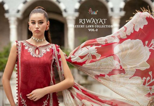 Shree Fabs Riwayat Luxury Lawn Collection Vol 2 Chiffon Cotton Salwar Suit Catalog 7 Pcs 6 510x351 - Shree Fabs Riwayat Luxury Lawn Collection Vol 2 Chiffon Cotton Salwar Suit Catalog 7 Pcs