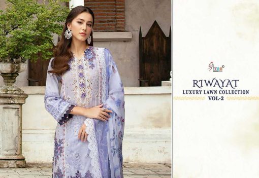 Shree Fabs Riwayat Luxury Lawn Collection Vol 2 Chiffon Cotton Salwar Suit Catalog 7 Pcs 8 510x351 - Shree Fabs Riwayat Luxury Lawn Collection Vol 2 Chiffon Cotton Salwar Suit Catalog 7 Pcs