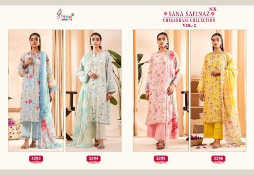 Shree Fabs Sana Safinaz Chikankari Collection Vol 2 NX Chiffon Cotton Salwar Suit Catalog 4 Pcs 10 510x351 - Shree Fabs Sana Safinaz Chikankari Collection Vol 2 NX Chiffon Cotton Salwar Suit Catalog 4 Pcs