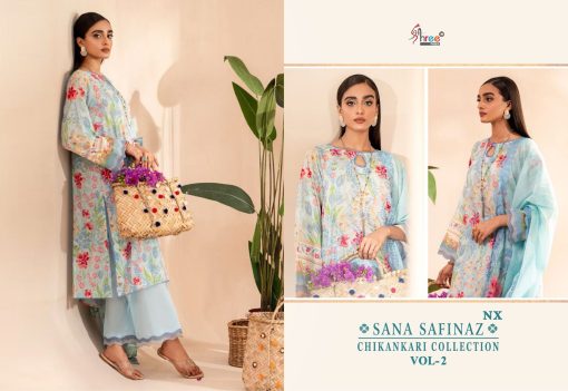 Shree Fabs Sana Safinaz Chikankari Collection Vol 2 NX Chiffon Cotton Salwar Suit Catalog 4 Pcs 2 510x351 - Shree Fabs Sana Safinaz Chikankari Collection Vol 2 NX Chiffon Cotton Salwar Suit Catalog 4 Pcs