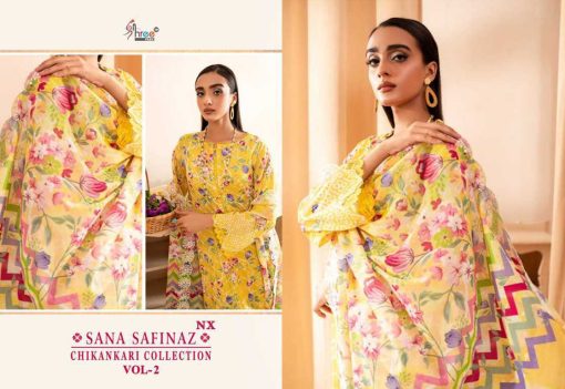 Shree Fabs Sana Safinaz Chikankari Collection Vol 2 NX Chiffon Cotton Salwar Suit Catalog 4 Pcs 8 510x351 - Shree Fabs Sana Safinaz Chikankari Collection Vol 2 NX Chiffon Cotton Salwar Suit Catalog 4 Pcs