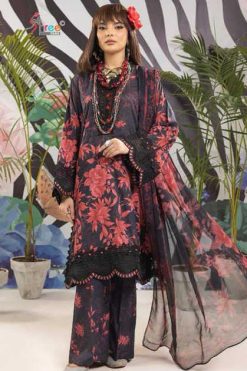 Shree Fabs Sana Safinaz Muzlin Collection Vol 10 Chiffon Cotton Salwar Suit Catalog 3 Pcs
