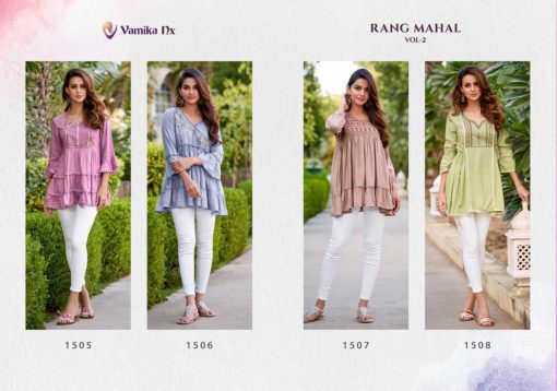 Vamika Rang Mahal Vol 2 Rayon Tops Catalog 4 Pcs 8 510x358 - Vamika Rang Mahal Vol 2 Rayon Tops Catalog 4 Pcs