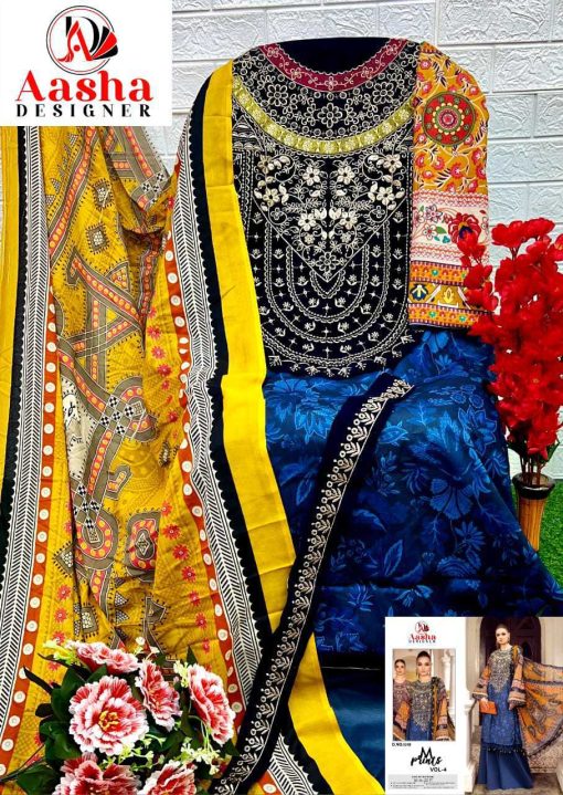 Aasha M Print Vol 4 Chiffon Cotton Salwar Suit Catalog 2 Pcs 4 510x719 - Aasha M Print Vol 4 Chiffon Cotton Salwar Suit Catalog 2 Pcs