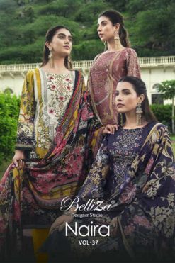 Belliza Naira Vol 37 Cotton Salwar Suit Catalog 8 Pcs
