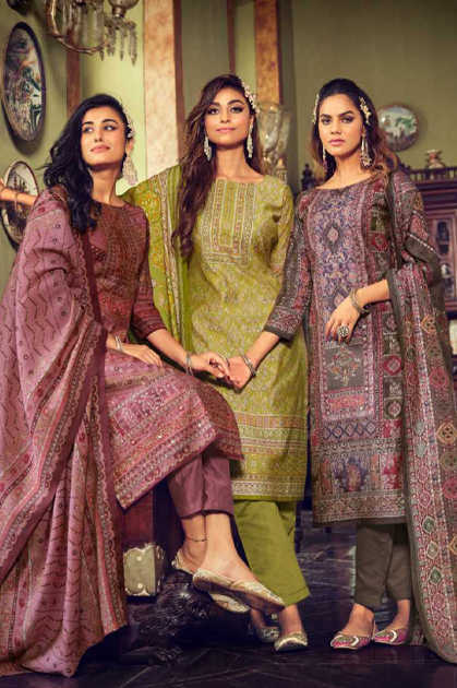 BELLIZA 862 NAIRA VOL-25 SELF EMBROIDERY COTTON SUIT