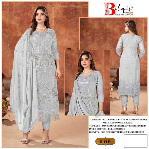 Bilqis B 14 E H Georgette Salwar Suit Catalog 4 Pcs 1 510x510 - Bilqis B 14 E-H Georgette Salwar Suit Catalog 4 Pcs