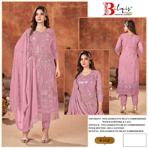 Bilqis B 14 E H Georgette Salwar Suit Catalog 4 Pcs 2 510x510 - Bilqis B 14 E-H Georgette Salwar Suit Catalog 4 Pcs