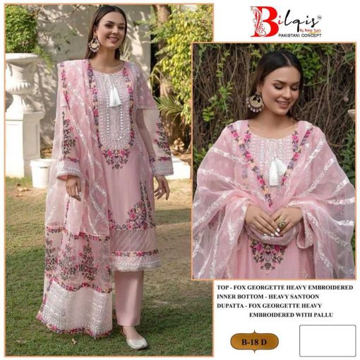 Bilqis B 18 A D Georgette Salwar Suit Catalog 4 Pcs 3 510x510 - Bilqis B 18 A-D Georgette Salwar Suit Catalog 4 Pcs