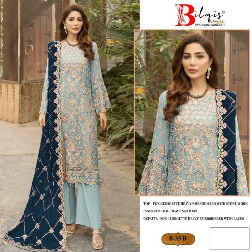 Bilqis B 35 A D Georgette Salwar Suit Catalog 4 Pcs 2 510x510 - Bilqis B 35 A-D Georgette Salwar Suit Catalog 4 Pcs