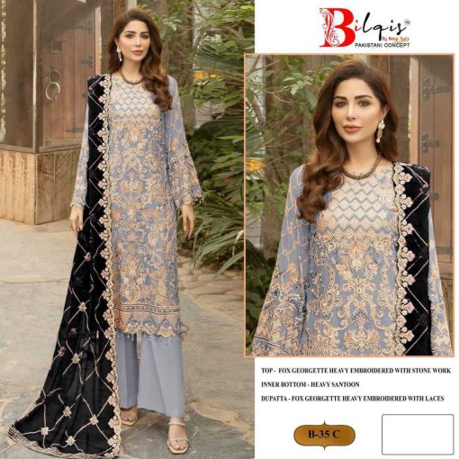 Bilqis B 35 A D Georgette Salwar Suit Catalog 4 Pcs 3 510x510 - Bilqis B 35 A-D Georgette Salwar Suit Catalog 4 Pcs