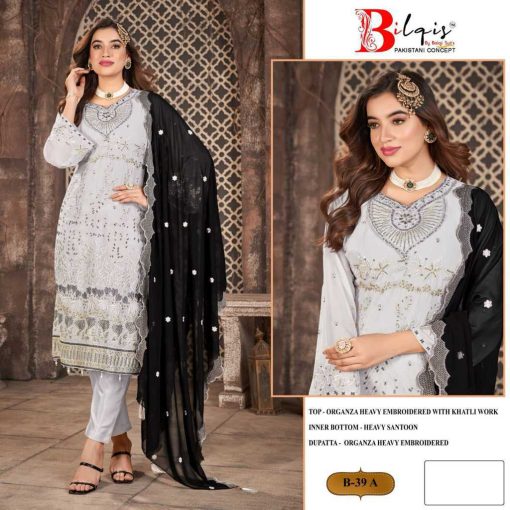 Bilqis B 39 A D Georgette Salwar Suit Catalog 4 Pcs 1 510x510 - Bilqis B 39 A-D Georgette Salwar Suit Catalog 4 Pcs