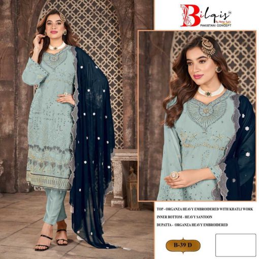 Bilqis B 39 A D Georgette Salwar Suit Catalog 4 Pcs 4 510x510 - Bilqis B 39 A-D Georgette Salwar Suit Catalog 4 Pcs