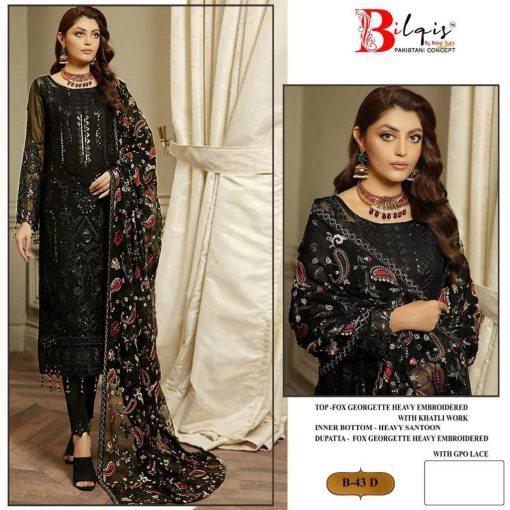 Bilqis B 43 A D Georgette Salwar Suit Catalog 4 Pcs 1 510x510 - Bilqis B 43 A-D Georgette Salwar Suit Catalog 4 Pcs