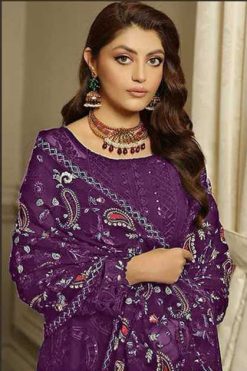 Bilqis B 43 A-D Georgette Salwar Suit Catalog 4 Pcs