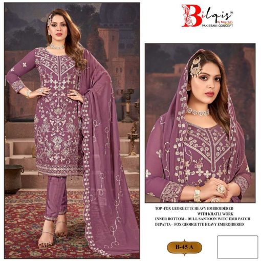 Bilqis B 45 A D Georgette Salwar Suit Catalog 4 Pcs 4 510x510 - Bilqis B 45 A-D Georgette Salwar Suit Catalog 4 Pcs