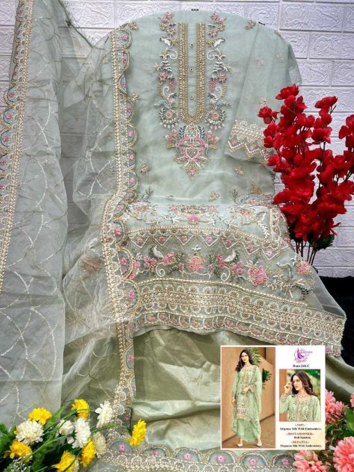 Dinsaa DS 240 A D Organza Salwar Suit Catalog 4 Pcs 11 510x680 - Dinsaa DS 240 A-D Organza Salwar Suit Catalog 4 Pcs