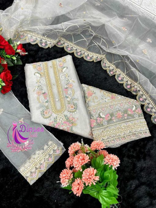 Dinsaa DS 240 A D Organza Salwar Suit Catalog 4 Pcs 15 510x680 - Dinsaa DS 240 A-D Organza Salwar Suit Catalog 4 Pcs