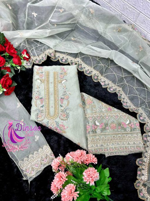 Dinsaa DS 240 A D Organza Salwar Suit Catalog 4 Pcs 16 510x680 - Dinsaa DS 240 A-D Organza Salwar Suit Catalog 4 Pcs