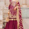 Dinsaa DS 241 A-D Organza Salwar Suit Catalog 4 Pcs